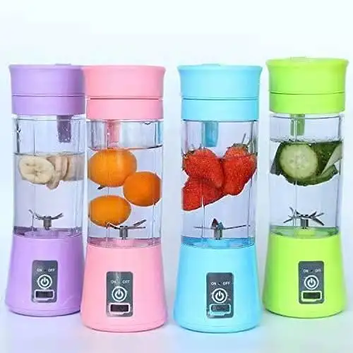 Mini Portable Blender,Smoothies Personal Blender Mini Shakes Juicer Cup USB Rechargeable with 6 Blades,White